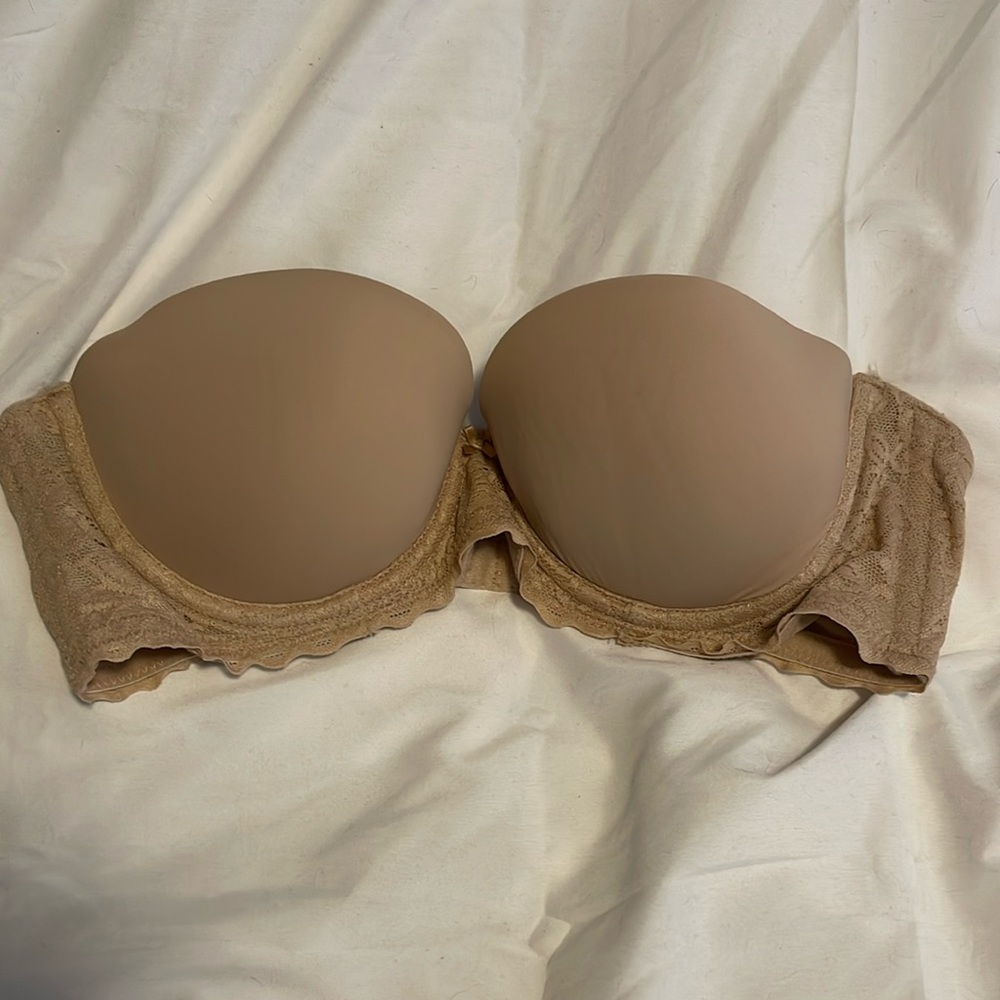 Tan Aerie Strapless Bra, 34B